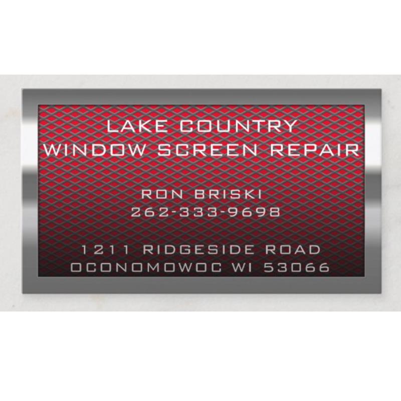 Lake Country Window Screen Repair Oconomowoc, WI